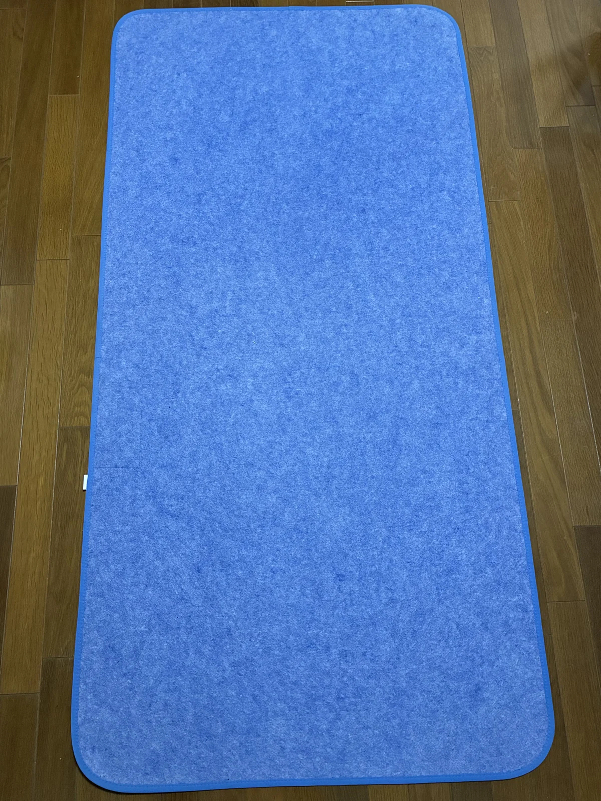 除湿シートと組み合わせて使用しているマットレスの裏面。目視できる範囲にカビは見当たらない。